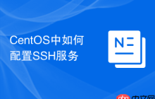 CentOS中如何配置SSH服务
