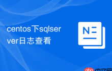 centos下sqlserver日志查看