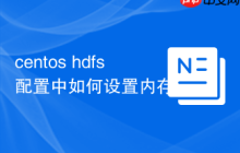 centos hdfs配置中如何设置内存