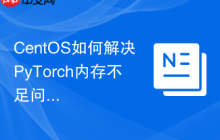 CentOS如何解决PyTorch内存不足问题
