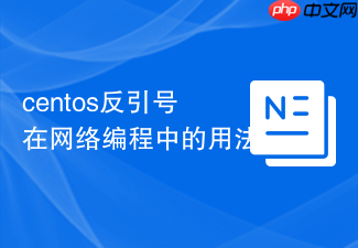 centos反引号在网络编程中的用法