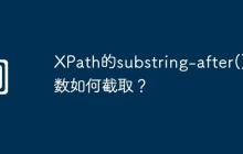 XPath的substring-after()函数如何截取?