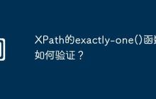 XPath的exactly-one()函数如何验证?