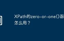 XPath的zero-or-one()函数怎么用?