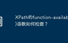 XPath的function-available()函数如何检查?
