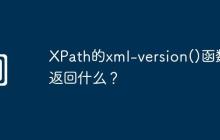 XPath的xml-version()函数返回什么?