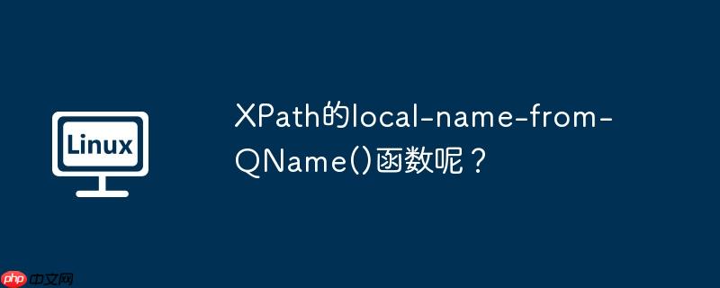 xpath的local-name-from-qname()函数呢？