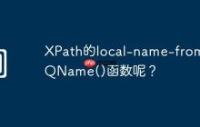 XPath的local-name-from-QName()函数呢?
