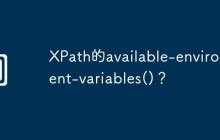 XPath的available-environment-variables()?