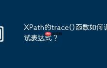 XPath的trace()函数如何调试表达式?