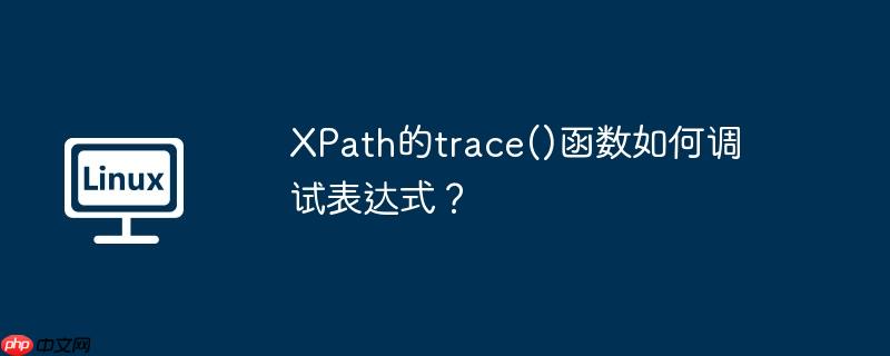 XPath的trace()函数如何调试表达式？-小浪学习网