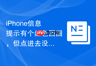 iPhone信息提示有个红色圆圈，但点进去没有新消息？