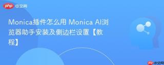 Monica插件怎么用 Monica AI浏览器助手安装及侧边栏设置【教程】