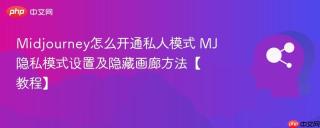 Midjourney怎么开通私人模式 MJ隐私模式设置及隐藏画廊方法【教程】