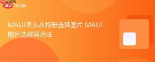 MAUI怎么从相册选择图片 MAUI图片选择器用法
