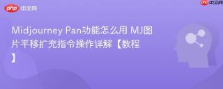Midjourney Pan功能怎么用 MJ图片平移扩充指令操作详解【教程】