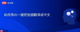 如何用ai一键把视频翻译成中文
