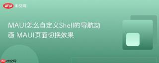 MAUI怎么自定义Shell的导航动画 MAUI页面切换效果