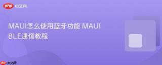 maui怎么使用蓝牙功能 maui ble通信教程