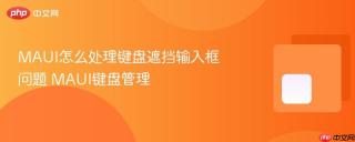 MAUI怎么处理键盘遮挡输入框问题 MAUI键盘管理