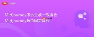 Midjourney怎么生成一致角色 Midjourney角色固定教程