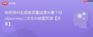 如何用AI生成高质量动漫头像？Midjourney二次元AI绘图咒语【分享】