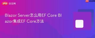 Blazor Server怎么用EF Core Blazor集成EF Core方法