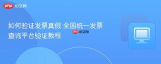 如何验证发票真假 全国统一发票查询平台验证教程