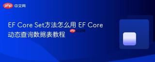 EF Core Set方法怎么用 EF Core动态查询数据表教程