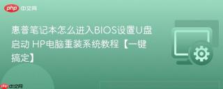 惠普笔记本怎么进入BIOS设置U盘启动 HP电脑重装系统教程【一键搞定】