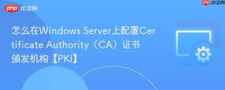 怎么在Windows Server上配置Certificate Authority（CA）证书颁发机构【PKI】