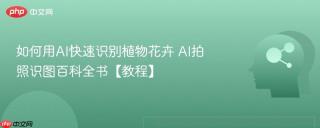 如何用AI快速识别植物花卉 AI拍照识图百科全书【教程】