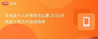 年终奖个人所得税怎么算 2026年终奖计税方式选择指南