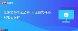 压缩文件怎么加密_为压缩文件添加密码保护