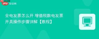 全电发票怎么开 增值税数电发票开具操作步骤详解【教程】