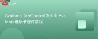 avalonia tabcontrol怎么用 avalonia选项卡控件教程