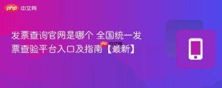 发票查询官网是哪个 全国统一发票查验平台入口及指南【最新】