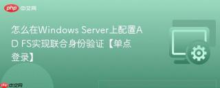 怎么在Windows Server上配置AD FS实现联合身份验证【单点登录】