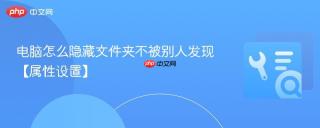 电脑怎么隐藏文件夹不被别人发现【属性设置】
