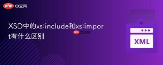 XSD中的xs:include和xs:import有什么区别