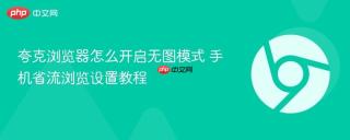 夸克浏览器怎么开启无图模式 手机省流浏览设置教程