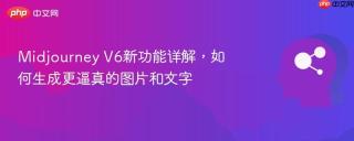 Midjourney V6新功能详解，如何生成更逼真的图片和文字