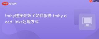 fmhy链接失效了如何报告 fmhy dead links处理方式