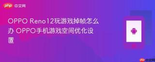 OPPO Reno12玩游戏掉帧怎么办 OPPO手机游戏空间优化设置