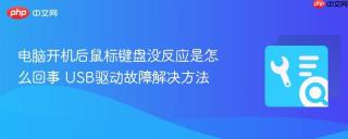 电脑开机后鼠标键盘没反应是怎么回事 usb驱动故障解决方法