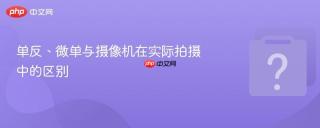 单反、微单与摄像机在实际拍摄中的区别