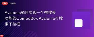Avalonia如何实现一个带搜索功能的ComboBox Avalonia可搜索下拉框