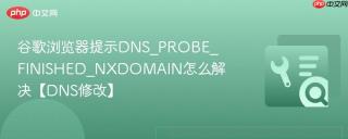 谷歌浏览器提示dns_probe_finished_nxdomain怎么解决【dns修改】