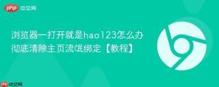 浏览器一打开就是hao123怎么办 彻底清除主页流氓绑定【教程】