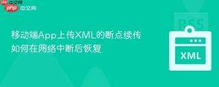 移动端App上传XML的断点续传 如何在网络中断后恢复